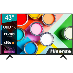 50" телевизор hisense 50a6bg 2021 led, hdr, черный