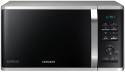 микроволновая печь samsung mg23k3575as, черный/серебристый