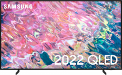 85" телевизор samsung qe85q60bau 2022 qled, hdr, led, quantum dot, черный
